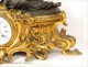 Bronze clock, Woman and Cherub, Charpentier, Louis XV, XIX