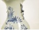 Large blue porcelain vase 19th China Birds