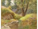 HST Painting Fontainebleau forest Bas Breau Doumenq 20th