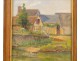 HST Painting Landscape River Hamlet Homes Toulouse Doumenq 20th