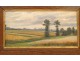 HST Campaign Burgundy Painting Landscape 20th Doumenq