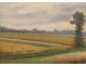 HST Campaign Burgundy Painting Landscape 20th Doumenq