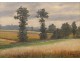 HST Campaign Burgundy Painting Landscape 20th Doumenq