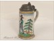 Nevers faience pitcher 19th character