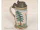 Nevers faience pitcher 19th character