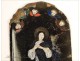 Painting Limoges enamels Virgin Angels 17th