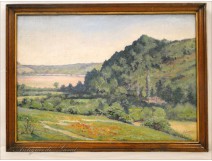 HST Hills Countryside Painting Starthe Doumenq 20th