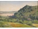 HST Hills Countryside Painting Starthe Doumenq 20th