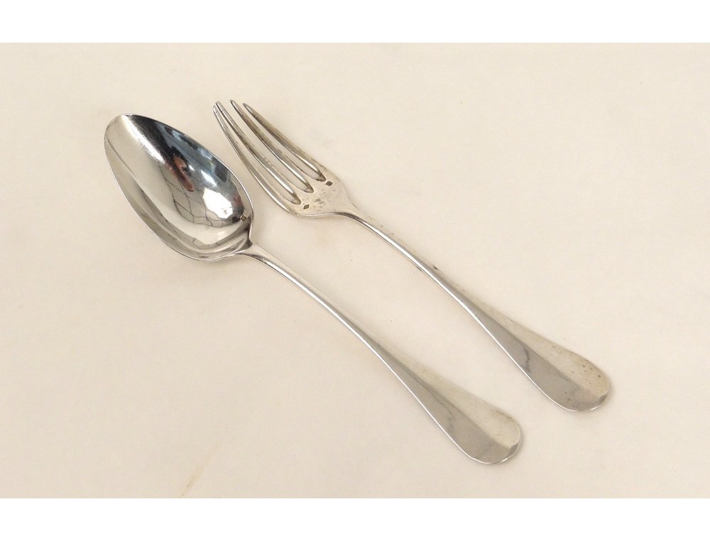 SUPERBE ANCIENNE CUILLERE A FROMAGE ARGENT ANGLAIS 5 Poinçons COLLECTION D