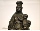 Virgin and Child bronze cherub crown 18th