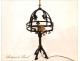 Wrought Iron Lamp Fleurs de Lys 20th