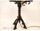 Wrought Iron Lamp Fleurs de Lys 20th