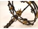 Wrought Iron Lamp Fleurs de Lys 20th