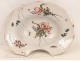 Shaving dish earthenware Auxerre Carnation Flowers Insect 18th