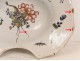 Shaving dish earthenware Auxerre Carnation Flowers Insect 18th