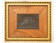 Bas-relief bronze Sheep Dog Female Children 19th