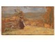 HST elegant women in a park S.Lépine, Barbizon School, nineteenth