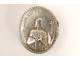 Silver reliquary dedicated to Louis de Montfort, with portraits of Christ and Saint Louis XIX