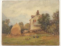 HSP Painting Eugene Forel Farm Buala heavy Basque Country 1922