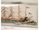 Bottle model sailing ship masts 5 19th Diorama