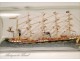 Bottle model sailing ship masts 5 19th Diorama