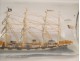 Model sailboat masts bottle 4 Diorama 19th