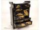 Lacquered wood cabinet range gilding NAPIII 19th