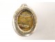 Reliquary oval, silver, dedicated to Saint Montfort, with a portrait of the Virgin Mary, XIX