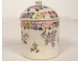 Petit pot couvert porcelaine Compagnie des Indes guirlandes fleurs XVIIIè