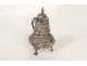 Solid silver Dutch ewer, Netherlands, bird masks, 192.46g, 19th century