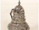 Solid silver Dutch ewer, Netherlands, bird masks, 192.46g, 19th century