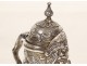 Solid silver Dutch ewer, Netherlands, bird masks, 192.46g, 19th century