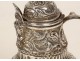 Solid silver Dutch ewer, Netherlands, bird masks, 192.46g, 19th century