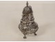Solid silver Dutch ewer, Netherlands, bird masks, 192.46g, 19th century