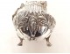 Solid silver Dutch ewer, Netherlands, bird masks, 192.46g, 19th century