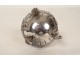 Solid silver Dutch ewer, Netherlands, bird masks, 192.46g, 19th century