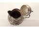 Solid silver Dutch ewer, Netherlands, bird masks, 192.46g, 19th century