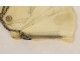 Carnet de bal ivoire Dieppe métal argent crayon XIXème siècle