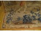 Tapisserie Aubusson paysage verdure personnages enfant tapestry XVIIIème