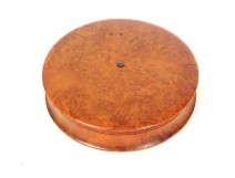 Tabatière boîte ronde loupe amboine écaille collection Max Descaves 1848 19è