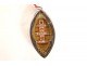 Reliquaire pendentif argent navette Saints Vincent Perboyre Vierge XIXème