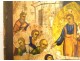 Icône orthodoxe russe HSP Dormition Vierge Marie Mère Dieu Apôtres XVIIIème