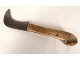 Couteau serpette de jardinier manche corne de cerf XIXème siècle