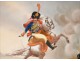 Paris porcelain dish Gericault 19th Hussar Horse