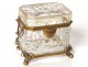 Box Bohemia enamelled glass jewelry box crystal Moser edelweiss XIX