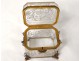 Box Bohemia enamelled glass jewelry box crystal Moser edelweiss XIX