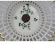 Paris porcelain fruit bowl decorated with barbel flowers 1st Empire 19th century