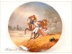 Paris porcelain dish Gericault 19th Cuirassier Horse