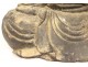 Grande sculpture bois Bouddha Amitabha 4mains Karana Mudra Dhyana Mudra 19è