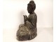 Grande sculpture bois Bouddha Amitabha 4mains Karana Mudra Dhyana Mudra 19è